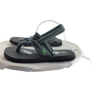 Sanuk Yoga Sling 2‎ Sandals Shoes Women 5 Gray Black Comfort